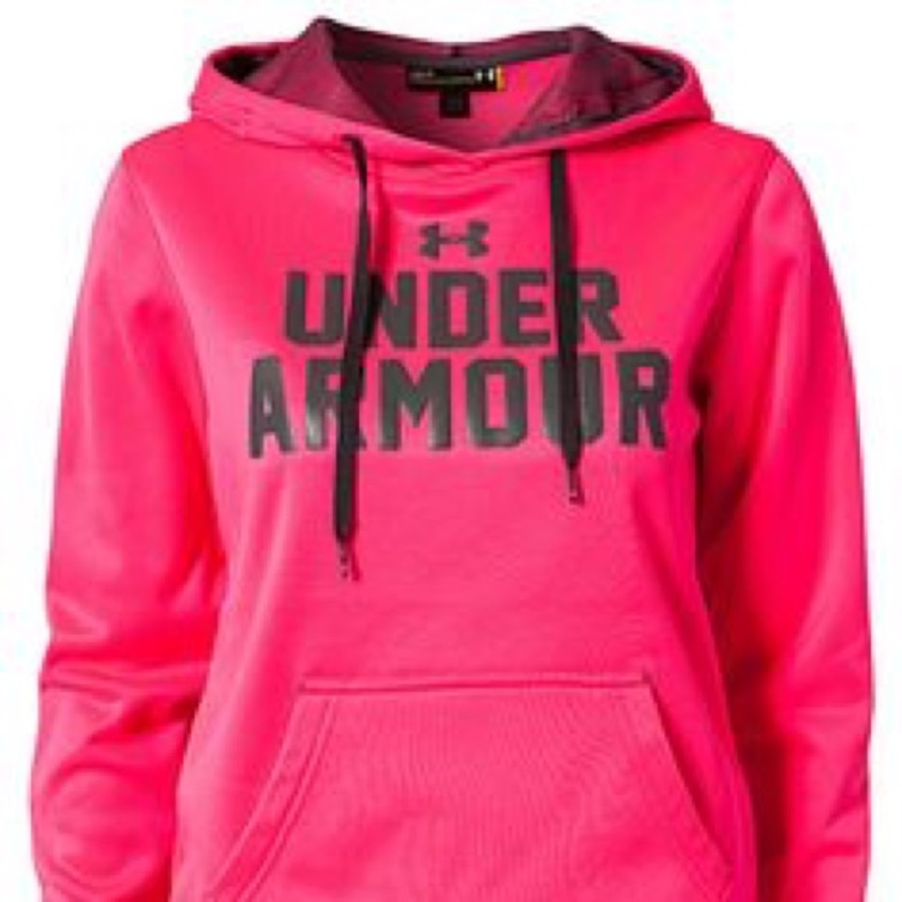 PINK!!! Girls Under Armour sweatshirt size M